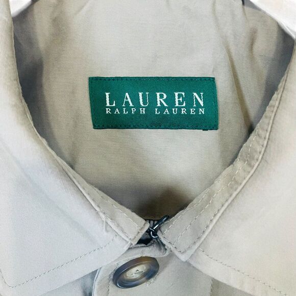 Lauren Ralph Lauren | Tan Single Breasted Classic Trench Coat 46R | EUC - Picture 11 of 14